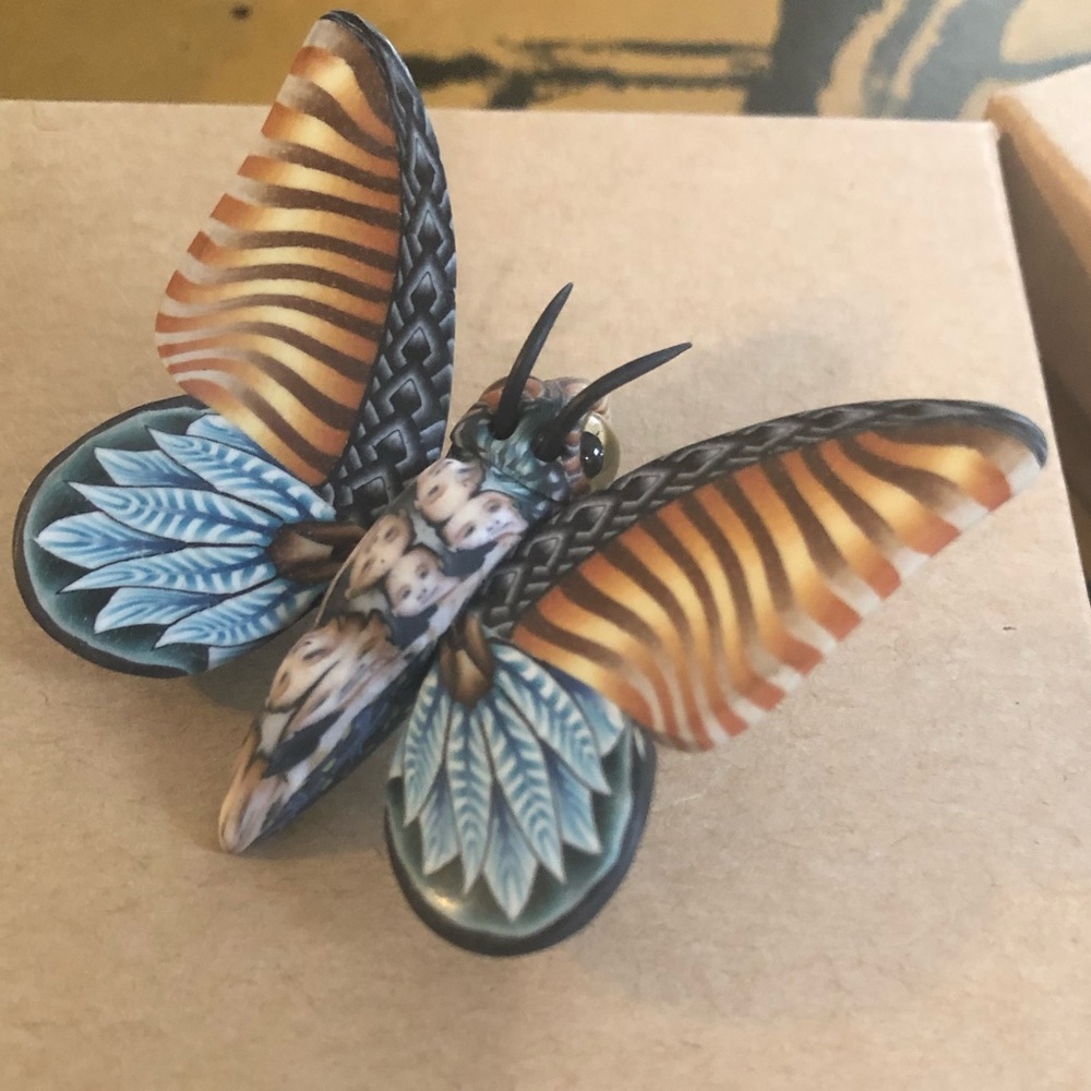 Jon Stuart Anderson Butterfly Pin - Picture 2 of 9